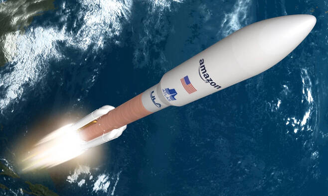 아마존이 카이퍼 프로젝트를 위해 발사할 로켓 개념도. 아마존 제공