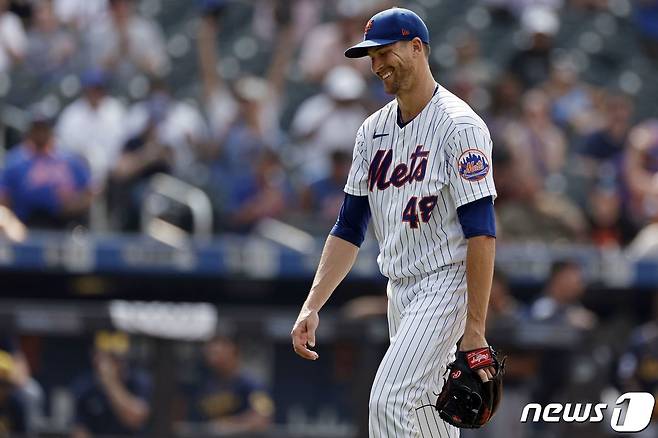 올 시즌을 마감한 뉴욕 메츠의 제이콥 디그롬. © AFP=뉴스1