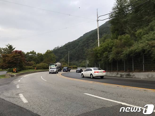 제5차 국도국지도 건설계획에 최종 반영된 전북 남원시 국도 24호선(이백~운봉) 모습.(남원시 제공)© 뉴스1