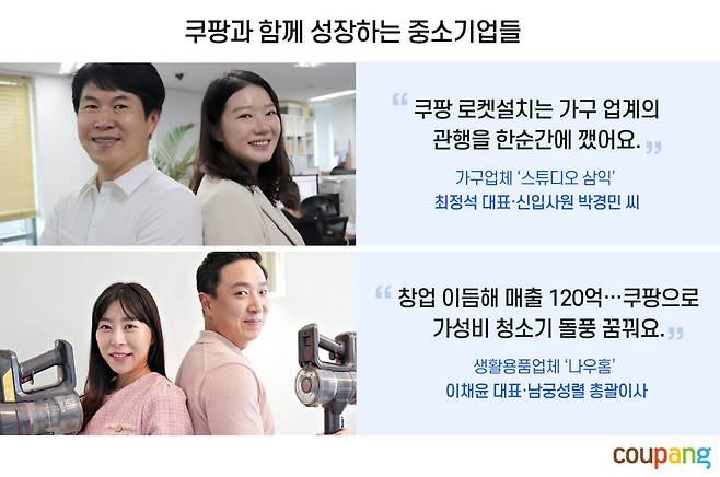 쿠팡과 함께 성장하는 중소기업들
