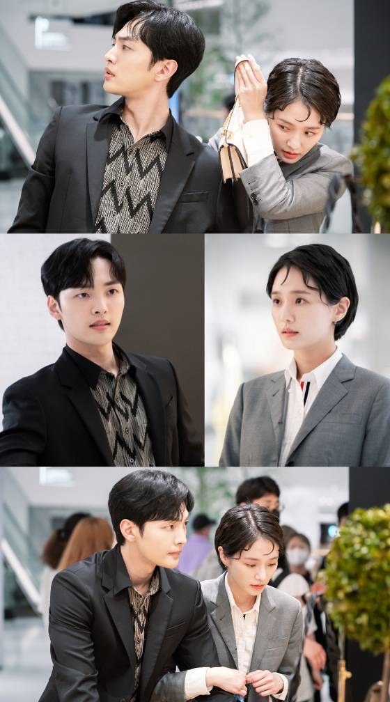 KBS 2TV 수목드라마 '달리와 감자탕'의 김민재, 박규영./사진=몬스터유니온, 코퍼스 코리아