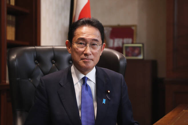 기시다 후미오 일본 자민당 총재. 도쿄|신화연합뉴스