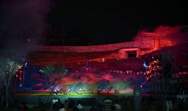 백제문화제 대표작 웅진판타지아 공연장면.(2)