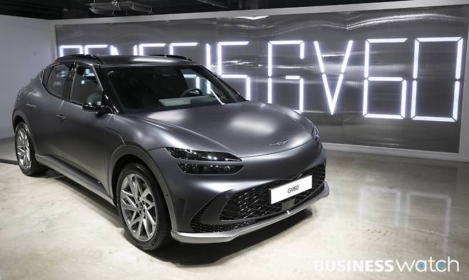 오는 10월 6일 부터 국내계약 앞둔 제네시스 GV60/사진=이명근 기자 qwe123@