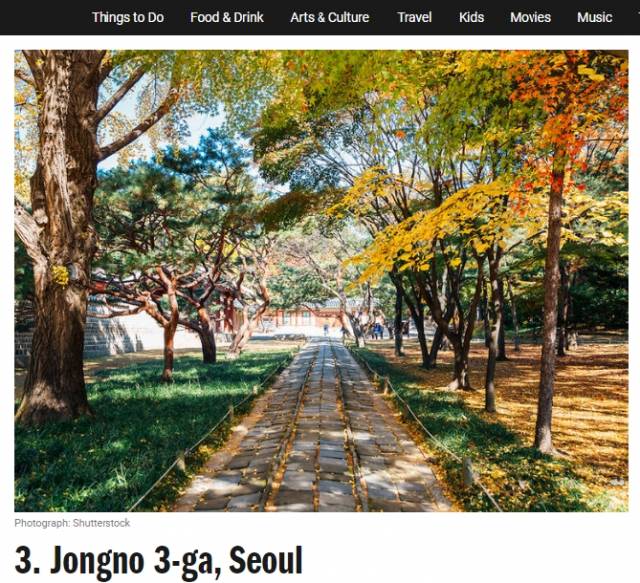 타임아웃지 홈페이지 캡쳐.