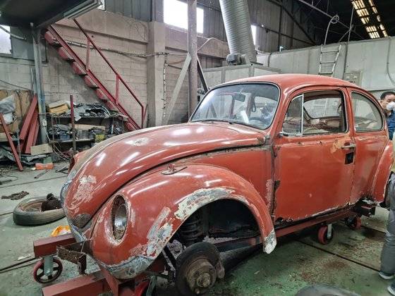 7일 인천의 한 공업소에서 우정2호가 수리중이다. 심석용 기자