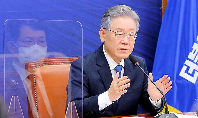 더불어민주당 이재명 대선 후보. 뉴스1