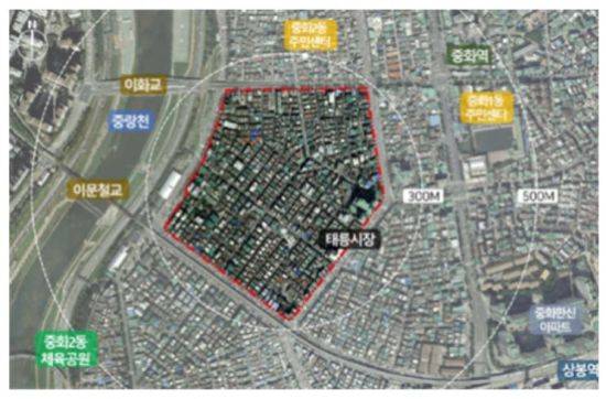 중랑구 중화2동 도시재생활성화지역. (제공=서울시)