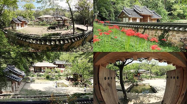 위드 코로나 등 비대면 안심 관광지로 선정된 전남 강진 백운동 원림 전경. 강진군 제공