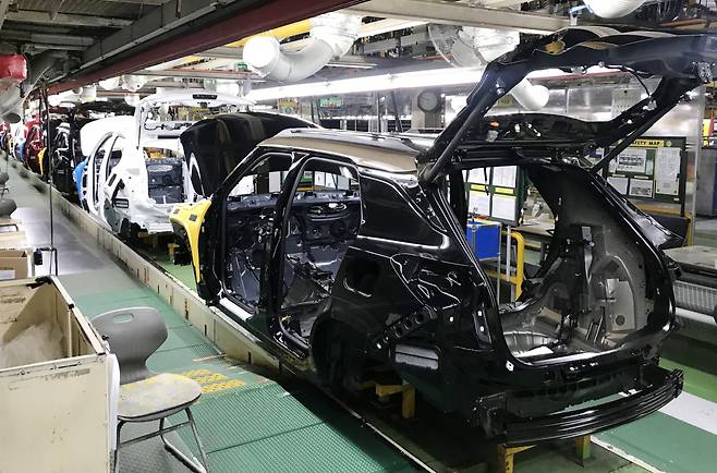 An assembly line at GM Korea's factory Bupyeong, Incheon. (GM Korea)