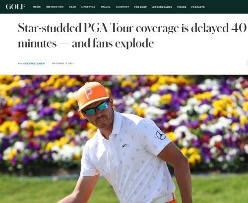 미국 골프채널의 더CJ컵 홀대를 비판한 골프매거진 기사.