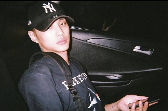 정진형, 인스타그램 사진 캡처