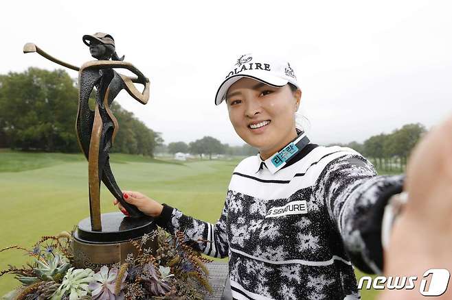 LPGA 투어 코그니전트 파운더스컵에서 우승한 고진영.  © AFP=뉴스1 © News1 우동명 기자
