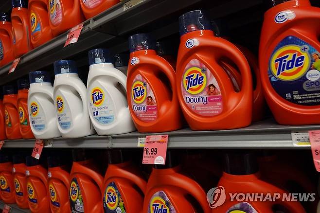 미국 슈퍼마켓에 진열된 P&G 제품 [AFP 연합뉴스 자료사진. 재판매 및 DB 금지]