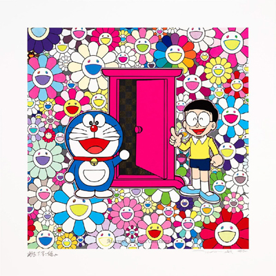 SSG닷컴에서 판매하는 세계적인 현대미술 작가 무라카미 다카시의 작품.