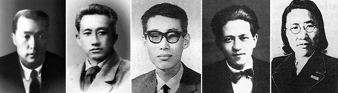 대안적 근대의 정초를 마련한 조선의 사회주의자들. 왼쪽부터 남만춘, 김만겸, 박치우, 임화, 허정숙. | 나무연필 제공