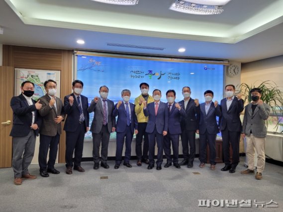 하남시 21일 국내 주요 의약바이오팜 기업 5개사 대표 대상으로 바이오클러스터 조성 설명회 개최. 사진제공=하남시