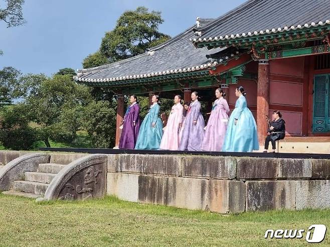 고창 동리정사예술단 공연 모습.© 뉴스1