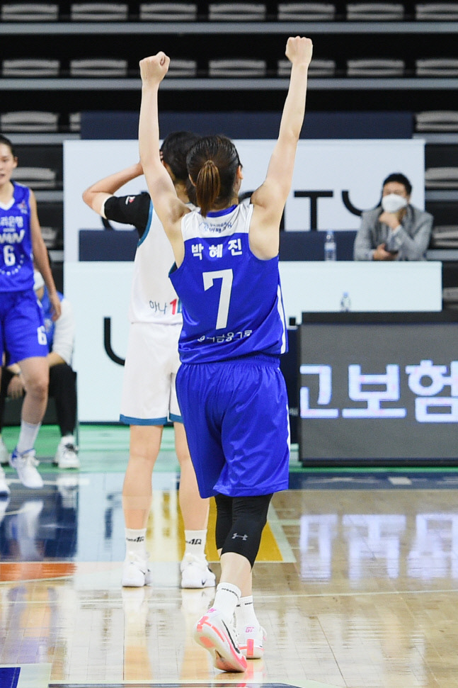 아산 우리은행 박혜진.  제공|WKBL