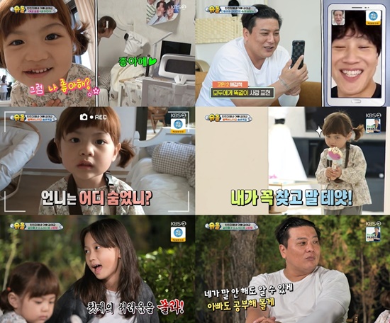 KBS 2TV The Return of Superman (hereinafter referred to as The Return of Superman) broadcast on the 24th came to viewers with the subtitle Toward a Parenting Home Run.Among them, Kim Tae-kyun, who challenged Superman after retirement, and the daily life of his two daughters, Hyolyn - Ha-rin, impressed viewers.Kim Tae-kyun, who declared his retirement from professional baseball last year and is working as a commentator for KBS N sports baseball.Legend Kim Tae-kyun, who made 52 permanent eliminations for professional baseball club Hanwha Eagles, is one of the best right-handed players in KBO league history.While Kim Tae-kyun remained silent on numerous family disclosure requests, he responded to the The Return of Superman invitation.Kim Tae-kyun first unveiled a unique structure house and focused attention. The three-story house even had an elevator, which stimulated viewers curiosity.Kim Tae-kyun has attracted the attention of viewers with a paranoid method, unlike his active baseball days.Kim Tae-kyun, who solves everything on the bed, is different from the image that viewers have and laughs.Especially, the use of elevators to exchange the goods of the first daughter Hyolyn caused the audience to laugh.In addition, the charm of the two daughters Linlin sisters, which Kim Tae-kyun first released on the air, was also impressive.First, 11-year-old Hyolyn attracted viewers attention with his adolescent appearance.Despite being adolescence, I was shy when I talked about my favorite idol group BTS, and Hyolyns charm, which listens to whatever Father and his brother Ha-rin asks, made me fall into Ransun aunt - The Uncle.Ha-rin, the second daughter of four years old, also robbed viewers of their eyes with the charm of K - youngest. Especially, to the photographer, Do you like me?, Father - While playing hide and seek help with his sister, he showed Ha-rins innocence and laughed at his aunt - The Uncle.Kim Tae-kyun and Lin Lin Lin sister, who have attracted viewers admiration with their charms from the first appearance, are also enthusiastic about the emergence of new characters that have never been seen before.Kim Tae-kyuns daily life, which won the title of Korea Baseball Home Run King as well as the title of Parenting Home Run King, which succeeded in both childrens parenting, was a time to give big laughter and fun to viewers.On the other hand, the broadcast recorded 5.0% (Nilson Korea provided, nationwide) of ratings.The Return of Superman is broadcast every Sunday at 9:15 pm.Photo = KBS 2TV broadcast screen