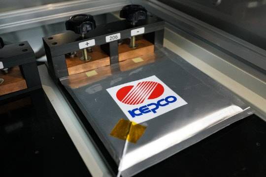 한국전력이 개발한 망간 수계이차전지. 한국전력 제공