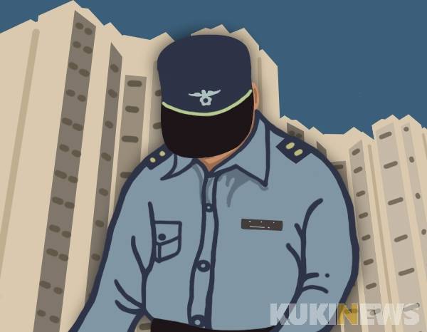 경비원 그래픽. 쿠키뉴스 자료사진