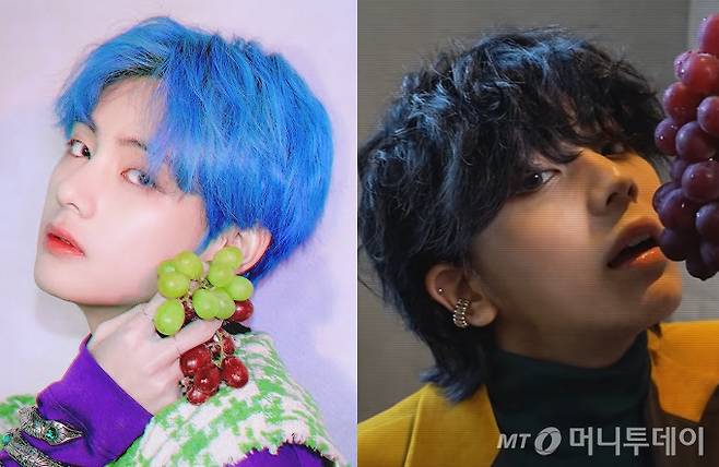 그룹 방탄소년단 뷔, 일본 기사애스터 키지마 아스카 /사진=하이브, 키지마 아스카 유튜브 캡처