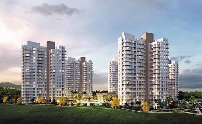 ‘설악 아이파크 스위트’ 완공 후 예상 모습. 아파트와 비슷한 평면을 적용한다. /HDC아이앤콘스