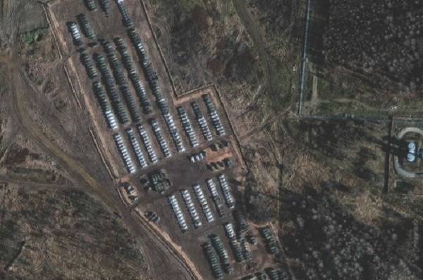 러시아군 주둔시설을 포착한 위성사진 / 사진 = 연합뉴스