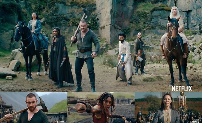 드라마 ‘위쳐: 블러드 오리진’ 예고편 스틸컷. 사진=넷플릭스