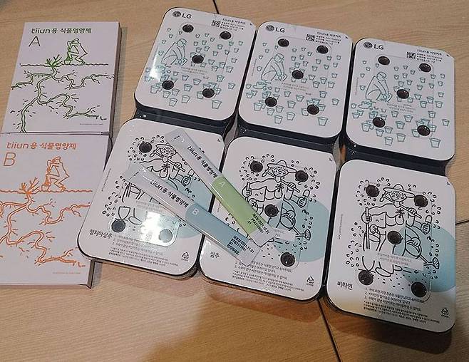 씨앗키트는 3개가 한 묶음으로 판매된다