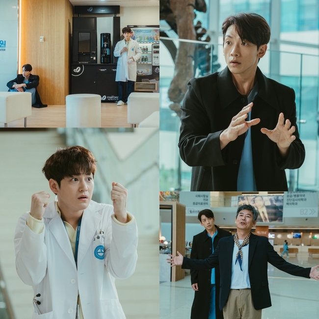 Rain and Kim Bum come and go to Bingui and reception.In the second episode of the TVN Monday drama Ghost Doctor (played by Kim Sun-su/directed by Boo Sung-chul), which will be broadcast on January 4, the prelude to the Drave Destiny by Cha Young-min and Kim Bum will be unfolded.Earlier, in the first episode of Ghost Doctor, doctors with different passions to save patients were drawn and caught the attention of viewers.The sensual production of director Bu Sung-chul and the solid script of Kim Sun-su maximize the immersion of the drama.Especially, from the first meeting, the story of Cha Young-min and Ko Seung-tak, who doubled the fun with the chirping chemi, shot the house theater properly.Cha Young-min (Rain), who saves patients if he only touched them, sent Ko Seung-tak (Kim Bum) to the emergency room, which made his planting uncomfortable from the first day of his work as a resident.However, after the VIP surgery, Cha Young-min, who had been in an accident on the way out for a while, left his life to the emergency room on the day.Cha Young-min grabbed the hand of Ko Seung-tak, who was trying to bring mass to the wrong place, and predicted that an interesting story would be unfolded.While stimulating the infinite imagination of what will happen to the two through the reception and reception, the Steel Series shows the images of Cha Young-min and Ko Seung-tak, who are surprised to see each other.Cha Young-min feels the impact of the shock, even though his eyes are growing as if he can not believe his situation and his mouth is not closed.On the other hand, Ko Seung-tak is shaking like a trembling tree and is in a face of extreme fear.Their uneasy gaze treatment raises the curiosity about the relationship between the two people who are not smooth.In another SteelSeries, both Cha Young-min and Ko Seung-tak are thoughtful and attract attention.The two people who were tit-for-tat with the tendency of the drama and the drama are showing the same behavior for the first time.Moreover, Tess (Sung Dong-il) will appear for the first time on the show today, and he will not only guide Cha Young-min to the world of the Koma Ghosts, but will also have a different fun with the fantasy Tikitaka.Especially, it makes the broadcast that Cha Young-min and Tess are reborn as special priests ().