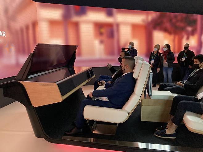 'CES 2022' 삼성전자 부스 모습./연선옥 기자