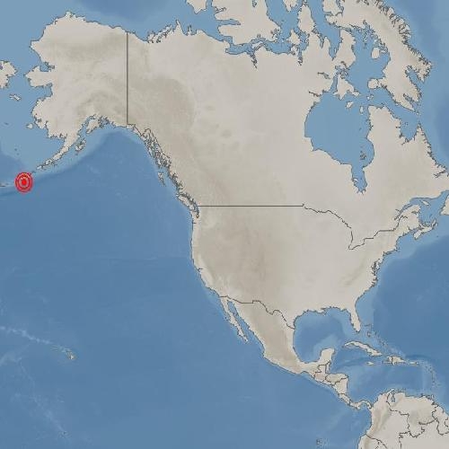알래스카 인근 해역서 규모 6.7 지진 발생 [기상청 제공]