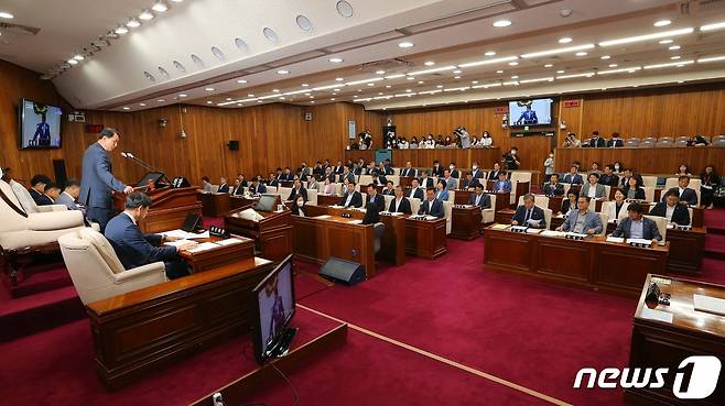 강원도의회 본회의장 전경.(뉴스1 DB)