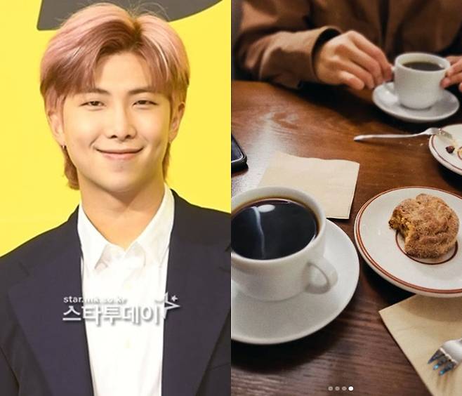 BTS RM의 인증샷 한장에 카페 사장님이 웃었다. 사진| RM SNS