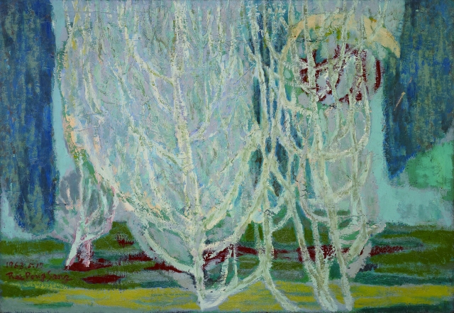 이봉상, <나무>, 1963, 캔버스에 유채