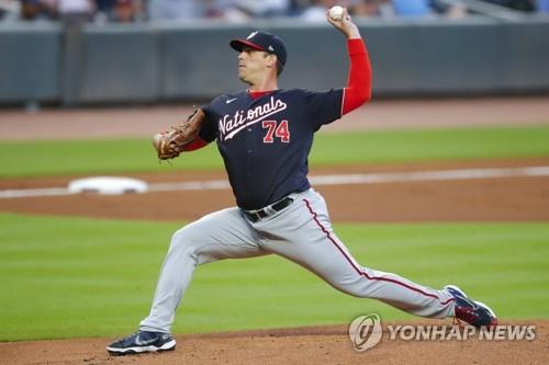 2021년 워싱턴에서 뛴 왼손 투수 션 놀린  [게티이미지/AFP=연합뉴스 자료사진]