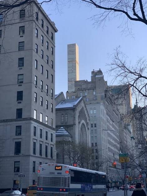 센트럴파크에서 바라본 '432 파크 애비뉴'. /뉴욕=강영연 기자