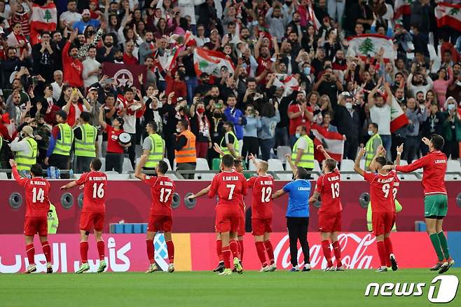 레바논 축구대표팀© AFP=뉴스1