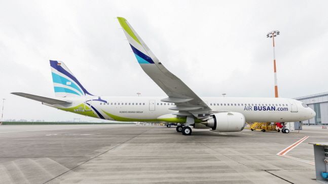 에어부산 A321neo 항공기.ⓒ에어부산