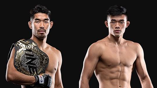 왼쪽부터 원챔피언십 라이트급 챔피언 옥래윤, 1차 방어전 상대로 확실시되는 전 챔피언 크리스천 리. 사진=ONE Championship 제공
