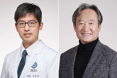 왼쪽부터 김한상, 박정규 교수. 범석학술장학재단 제공