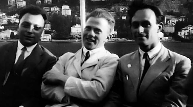 왼쪽부터 볼프강 파울리, 베르너 하이젠베르크, 엔리코 페르미. 유럽 입자 물리 연구소(CERN) 제공