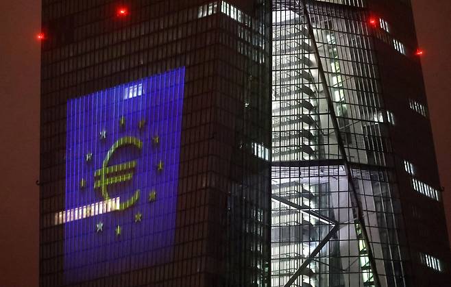 독일 프랑크푸르트에 위치한 유럽중앙은행(ECB) 본부 전경. /로이터 연합뉴스