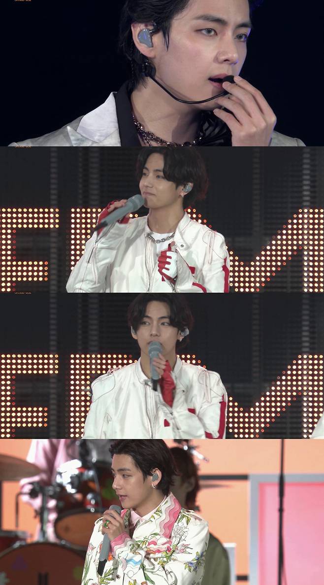 방탄소년단 뷔, 무대 천재 '화려한 귀환'..구글 검색 1위 올킬+콘서트 사진 1000만 '좋아요♥'