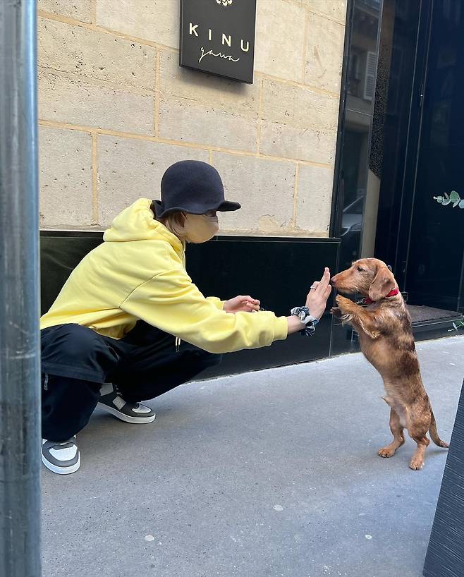 BLACKPINK (BLACKPINK) Lisa shared her daily life.On the afternoon of the 22nd, Lisa posted a picture on her instagram without any explanation.Lisa, who is in the public photo, is enjoying a walk with her dog, and she is wearing a yellow hoodie, black training suit, walking on the street, and her eyes are on her dog and Hi-5.Meanwhile, Lisa, who made her debut with BLACKPINK in 2016, released her first solo album LALISA last October.The title song LALISA and the song MONEY have charted all of the Billboard Hot 100 (Billboard HOT 100), a single chart of the US Billboard.Photo: Lisa Instagram