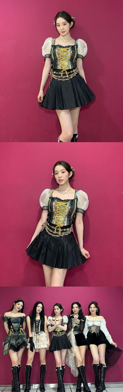 Group Red Velvet member Irene showed off her doll-like visuals.On the 26th, Irene posted several photos on her instagram with various emoticons.Irene created a princess in the cartoon with a doll-like figure.Dressed in stage costumes for filming, he robbed fans of their eyes with shining idol visuals.The sleek jawline and flawless skin maximized Irenes purity.On the other hand, Red Velvet, which Irene belongs to, released a new Mini album The Reve Festival 2022 - The Reve Festival 2022 - Feel My Rhythm on the 21st and made a comeback.
