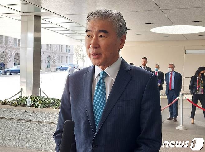 성 김 미국 국무부 대북특별대표.2022.4.5/뉴스1 © News1 김현 특파원