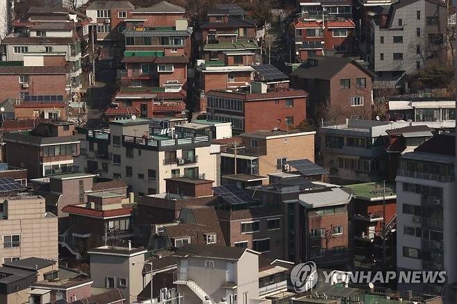 서울 은평구의 주택 밀집 지역 [연합뉴스 자료사진]
